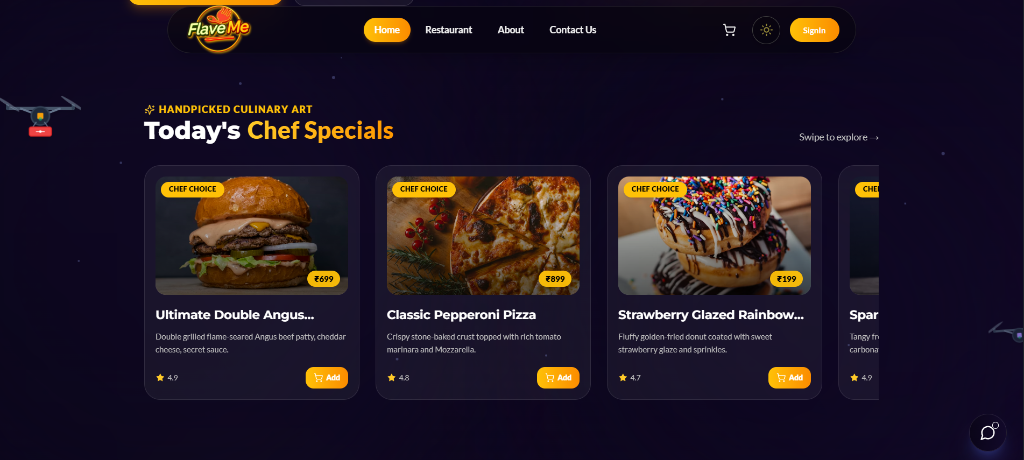 FlaveMe - Chef Specials